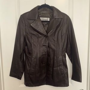 PELLE STUDIO Dark Brown Leather Jacket